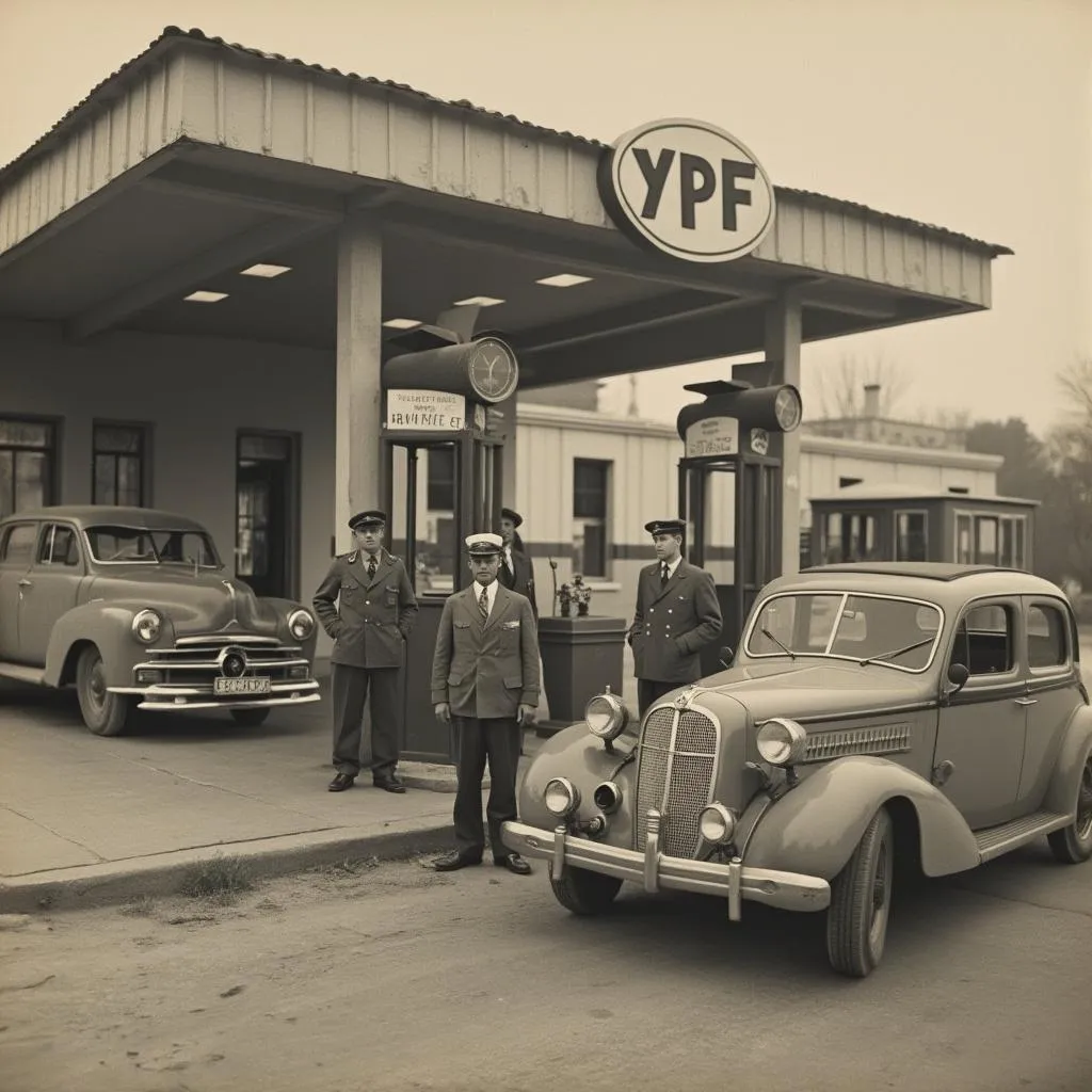 Estación de servicio YPF histórica