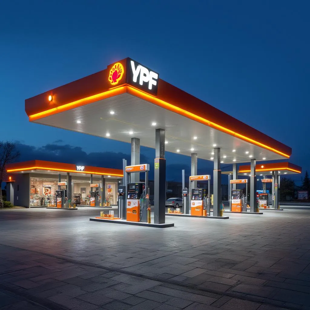 Estación YPF moderna
